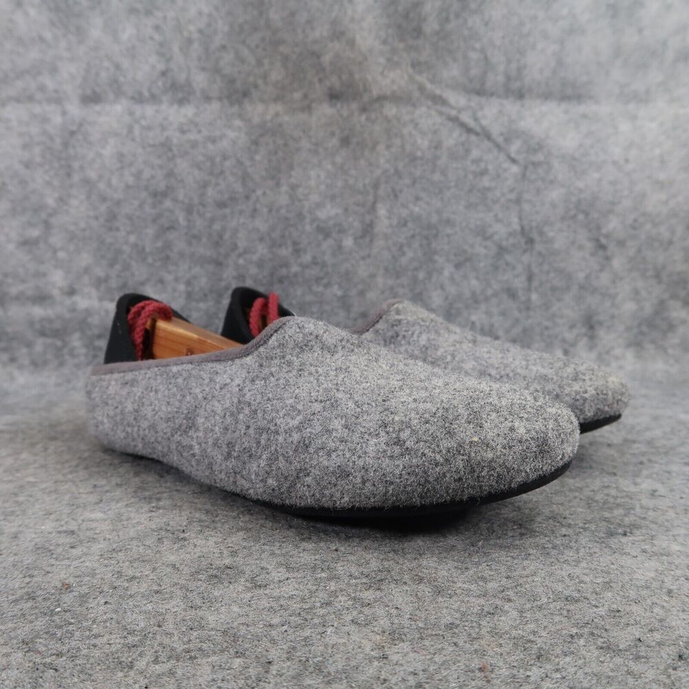 Mahabis Shoes Womens 36 Slippers Felt Wool Casual Comfort Gray Slip On Classic